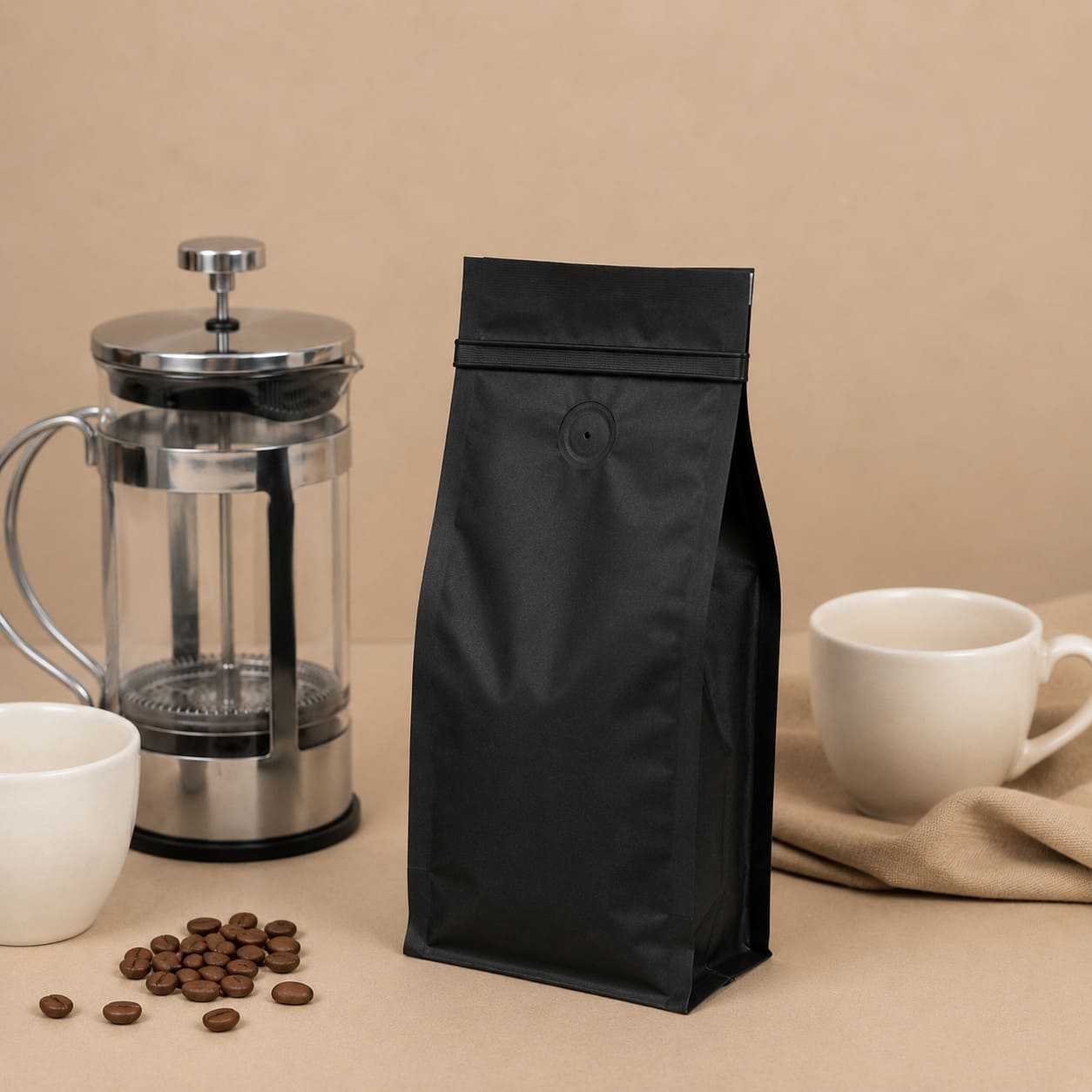 Empaque genérico de café negro x100u